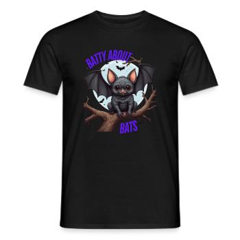 Beautiful Bats - Men's T-Shirt - black - Front - AI Model Male 178 light (178cm)