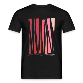 Abstract design For grilling you need a rust - Men's T-Shirt - black - Front - AI Model Male 178 light (178cm)