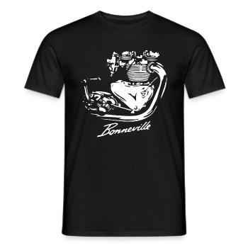 Classic Bonneville Britisch Motor - Männer T-Shirt - Schwarz - Vorne - AI Model Male 178 light (178cm)