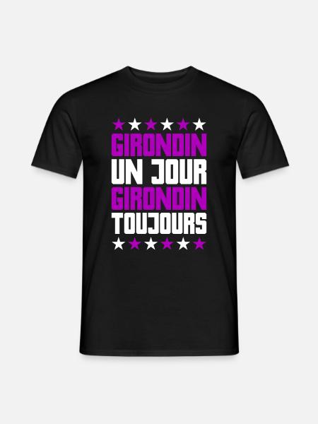 Humour Girondin Bordeaux Gironde Région Bordelais - T-shirt homme - noir