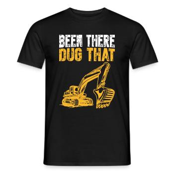 Been there grub das | Lustiges Bauzitat - Männer T-Shirt - Schwarz - Vorne - AI Model Male 178 light (178cm)