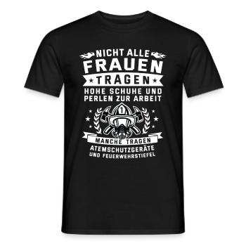 Cadeau de pompier cadeau amusant T-shirt - T-shirt homme - noir - Devant - AI Model Male 178 light (178cm)