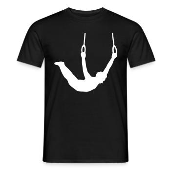 Dynamischer Ringsport - kraftvoll und elegant - Männer T-Shirt - Schwarz - Vorne - AI Model Male 178 light (178cm)
