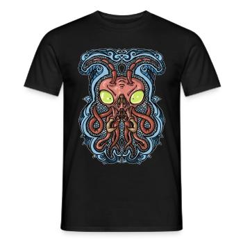 Cthulhu - Männer T-Shirt - Schwarz - Vorne - AI Model Male 178 light (178cm)