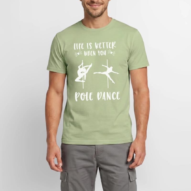 Pole Dance Pole Dance Pole Dance Strip-teaseuse T-shirt homme