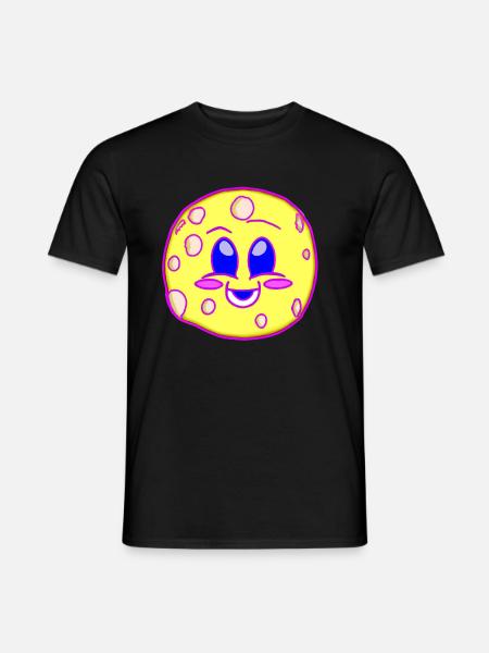 Ugly Moon Kawaii - Men's T-Shirt - black