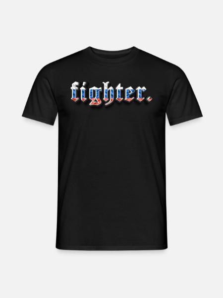 fighter. Russia - Men's T-Shirt - black