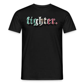 fighter. Mexico - Men's T-Shirt - black - Front - AI Model Male 178 light (178cm)