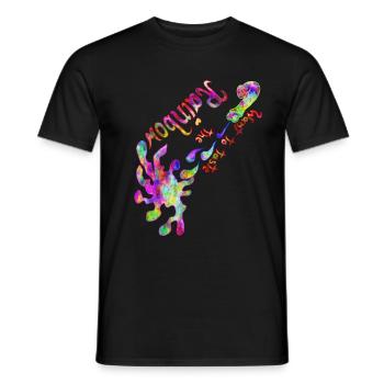Taste the Rainbow - Männer T-Shirt - Schwarz - Vorne - AI Model Male 178 light (178cm)
