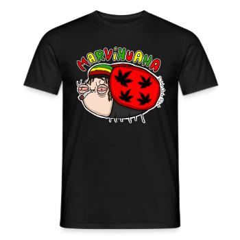 Marvihuana - Männer T-Shirt - Schwarz - Vorne - AI Model Male 178 light (178cm)