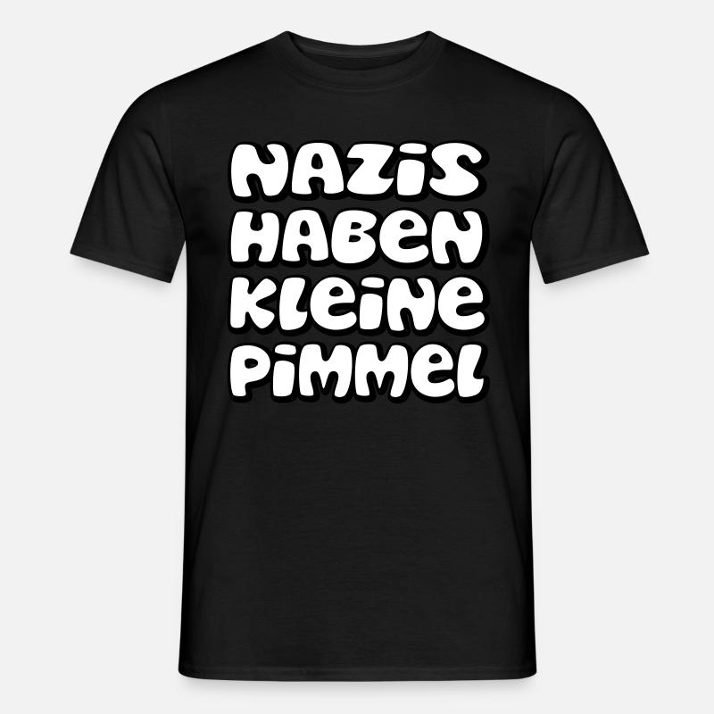 Nazis have small dicks - Men’s T-shirt - black