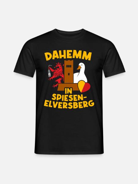Saarland Spiesen Elversberg Heimat 66583 - Männer T-Shirt - Schwarz