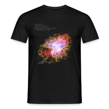 Crab Nebula - Männer T-Shirt - Schwarz - Vorne - AI Model Male 178 light (178cm)