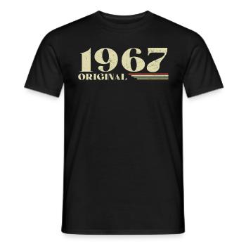 Original 1967 Vintage 1967 Birthday 1967 Retro - Men's T-Shirt - black - Front - AI Model Male 178 light (178cm)