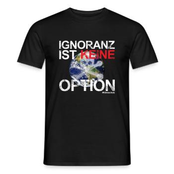 Fridays for Future - Ignoranz ist keine Option - Männer T-Shirt - Schwarz - Vorne - AI Model Male 178 light (178cm)