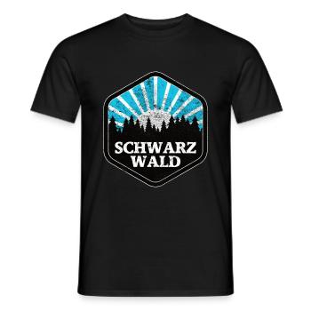 Schwarzwald Geschenkidee Urlaub Naturpark - Männer T-Shirt - Schwarz - Vorne - AI Model Male 178 light (178cm)