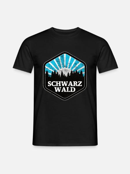 Schwarzwald Geschenkidee Urlaub Naturpark - Männer T-Shirt - Schwarz