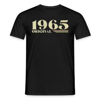 Original 1965 Vintage 1965 anniversaire 1965 rétro - T-shirt homme - noir - Devant - AI Model Male 178 light (178cm)