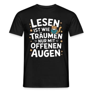 Chat Chats Amoureux Chat Propriétaire Chaton - T-shirt homme - noir - Devant - AI Model Male 178 light (178cm)