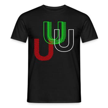 U Neon - Männer T-Shirt - Schwarz - Vorne - AI Model Male 178 light (178cm)