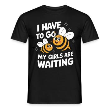 Honigbiene Imker Bienen Biene - Männer T-Shirt - Schwarz - Vorne - AI Model Male 178 light (178cm)