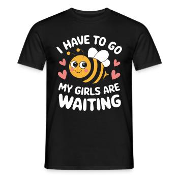 Honigbiene Imker Bienen Biene - Männer T-Shirt - Schwarz - Vorne - AI Model Male 178 light (178cm)