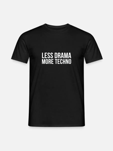 Technomusik | Elektro Psychedelic Trance Geschenke - Männer T-Shirt - Schwarz