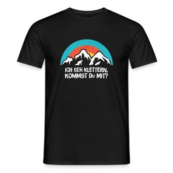 Klettern Sportklettern Felsklettern Geschenkidee - Männer T-Shirt - Schwarz - Vorne - AI Model Male 178 light (178cm)