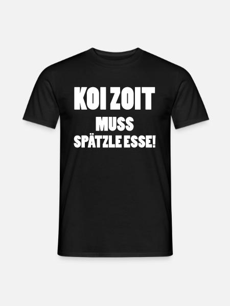 Spätzle mit Soß | Schwaben Schwabe Shirt Geschenke - Männer T-Shirt - Schwarz
