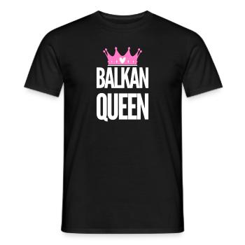 La reine des Balkans | Pays des Balkans Patrie Idée cadeau - T-shirt homme - noir - Devant - AI Model Male 178 light (178cm)