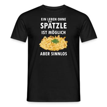 T-shirt | Schwabe Schwäbisch Idées cadeaux - T-shirt homme - noir - Devant - AI Model Male 178 light (178cm)
