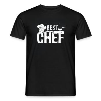 Cook profession | Amateur chef cooking education gifts - Men's T-Shirt - black - Front - AI Model Male 178 light (178cm)