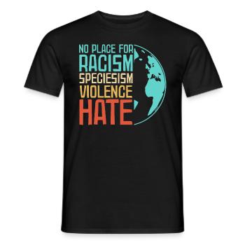 Antifa Against Nazis | Against racism gift ideas - Men's T-Shirt - black - Front - AI Model Male 178 light (178cm)