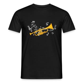 Trumpet | Trumpeter Trumpet Instrument Gift - Men's T-Shirt - black - Front - AI Model Male 178 light (178cm)