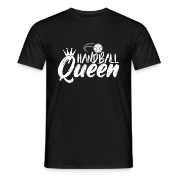 Reine de handball | Cadeaux d'équipe de sport pour joueur de handball - T-shirt homme - noir - Devant - AI Model Male 178 light (178cm)