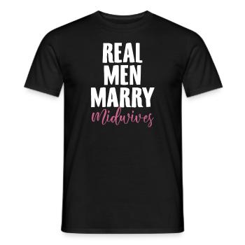 Profession de sages-femmes | Cadeaux obstétriciens sages-femmes - T-shirt homme - noir - Devant - AI Model Male 178 light (178cm)