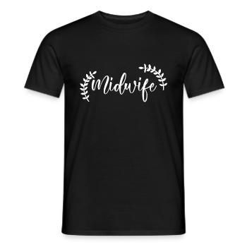 Hebamme | Entbindungspfleger Hebammen Geschenkidee - Männer T-Shirt - Schwarz - Vorne - AI Model Male 178 light (178cm)