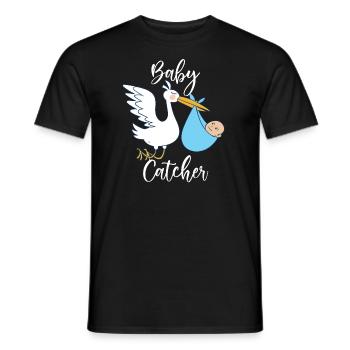 Hebamme | Schwanger Geburtshelfer Beruf Geschenke - Männer T-Shirt - Schwarz - Vorne - AI Model Male 178 light (178cm)