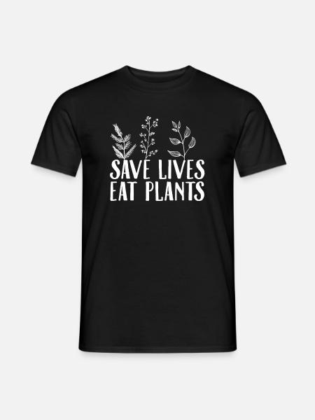 Veganer | Tierschutz Vegan Vegetarier Geschenkidee - Männer T-Shirt - Schwarz