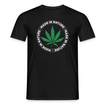 Cannabis 420 | Ott Weed Gras Ganja Cadeaux communs - T-shirt homme - noir - Devant - AI Model Male 178 light (178cm)