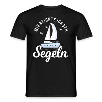 Enough for me I go sailing sailing clothes - Men's T-Shirt - black - Front - AI Model Male 178 light (178cm)
