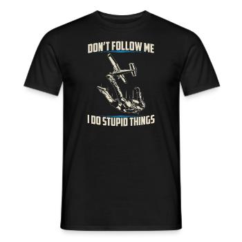 Parachutisme | Cadeaux de parachutisme parachutisme - T-shirt homme - noir - Devant - AI Model Male 178 light (178cm)