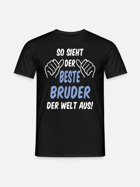 Bester Bruder Der Welt - Männer T-Shirt - Schwarz