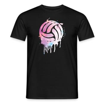 Playing volleyball | Volleyball team sport gift - Men's T-Shirt - black - Front - AI Model Male 178 light (178cm)