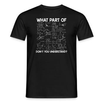 Mathematik Algebra | Mathematiker Mathe Geschenke - Männer T-Shirt - Schwarz - Vorne - AI Model Male 178 light (178cm)