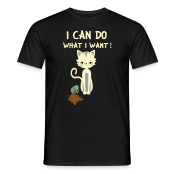 Cats Kitten Cat Mom Cat Dad Cat Cat Cat - Men's T-Shirt - black - Front - AI Model Male 178 light (178cm)