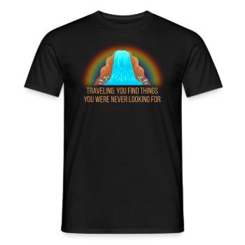 Reisen Reisender Reisender Urlaub, Urlauber Urlaub - Männer T-Shirt - Schwarz - Vorne - AI Model Male 178 light (178cm)