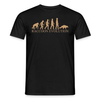 Raccoons Trash Garbage Dead by I Eat Raccoon - Men's T-Shirt - black - Front - AI Model Male 178 light (178cm)