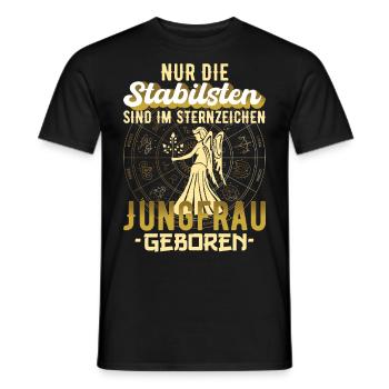Sternzeichen Jungfrau Horoskop Geschenk - Männer T-Shirt - Schwarz - Vorne - AI Model Male 178 light (178cm)