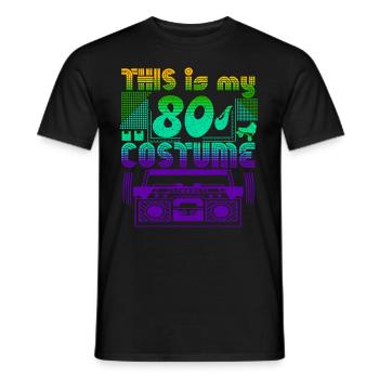 C’est mon costume des années 80 - T-shirt homme - noir - Devant - AI Model Male 178 light (178cm)